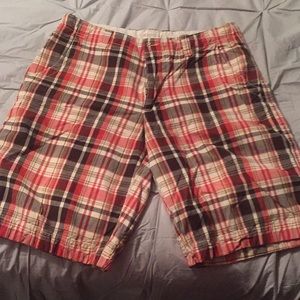 34” plaid shorts